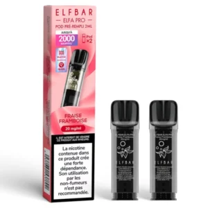 Elf Bar Fraise Framboise x2 Recharges Elfa Pro compatible Lost Mary / Wilo / Vapen | 😍PRIX INTÉRESSANTS 😍 | ⚡ LIVRAISON RAPIDE ⚡ | La Fraise et la Framboise. | www.eliquide-jungle.fr